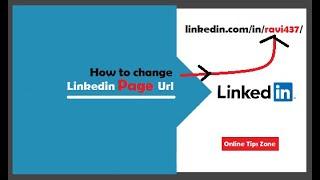 How to change Linkedin Page URL