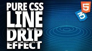 line drip effect using css || HTML tutorial for beginners