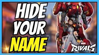 How to Hide Your Name in Marvel Rivals | Easy Guide