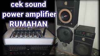 Cek sound power amplifier rakitan