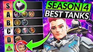 NEW SEASON 4 TIER LIST - BEST and WORST TANK HEROES for Ranked - Overwatch 2 Meta Guide