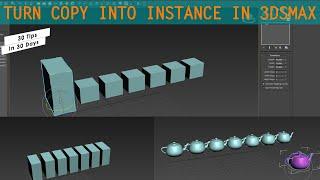 How to convert your copy object into Instance | Urdu and Hindi | 3dsmax tutorial for beginner