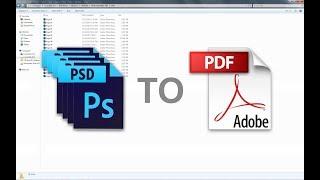 #psdtopdf #psdtopdfconvertion Multiple PSD files to PDF/Adobe Photoshop CS6