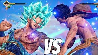 Luffy vs Goku SSB Kaioken 1vs1 Gameplay (PS4 Pro) JUMP FORCE