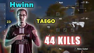 Soniqs Hwinn, Ashleykan, Sicaanso & Susanstar - 44 KILLS - TAEGO - AUG + M416 - PUBG