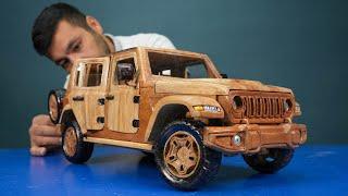 Jeep Wrangler Out of Wood - Wooden Car