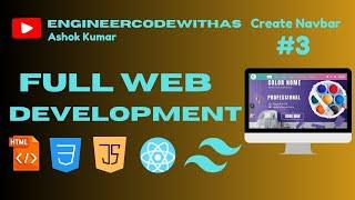 Create Navbar in React App || Responsive Navbar Design in hindi || #3