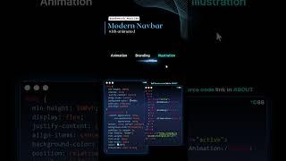 Modern Navbar using CSS..️ | #codewith_muhilan #css #coding