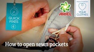 Quick fixes: How to open sewn pockets