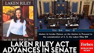 BREAKING NEWS: Laken Riley Act Advances In The Senate—With 9 Democrats Voting Against It