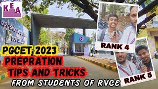 Top Rankers Talk PGCET  Prepration Strategy From RV College Of Engineering Students.
