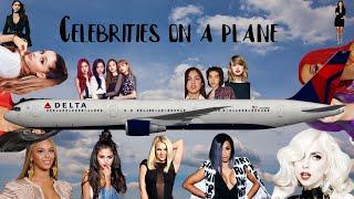 Celebrities on a plane (Inspired by @VanityLessons and @MoonlightEdits)