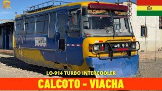 Cab Ride Calcoto - Viacha (Arica–La Paz Railway, Bolivia) train driver's view 4K