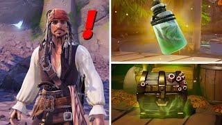 Fortnite NEW Pirates of the Caribbean Boss & Mythic Weapons Location Guide!