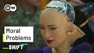 This Robot would let 5 People die | AI on Moral Questions | Sophia answers the Trolley Problem