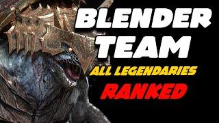 RANKING ALL LEGENDARIES - BLENDER TEAM | RAID SHADOW LEGENDS