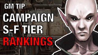 Tier-Ranking D&D and RPG Campaigns