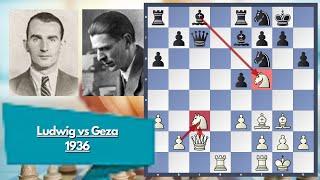 Engels Super Pawn || Ludwig vs Geza || 1936