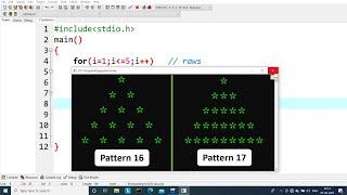 Pyramid Pattern Printing in C - Part 6 | Learn Coding