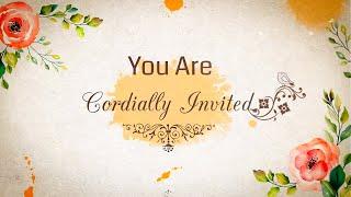 Wedding Invitation After effects free template | Wedding Invitation template | Ae free templates