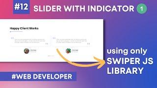 Website Development in Hindi #12:  Creating Auto Slider Testimonial section using Swiper JS Library