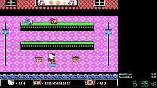 Hello Kitty's Flower Shop - any% speedrun - 18:23