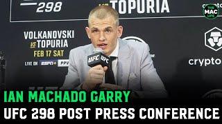 Ian Machado Garry shuts down reporter after "listless" comment | UFC 298 Post Fight Press Conference