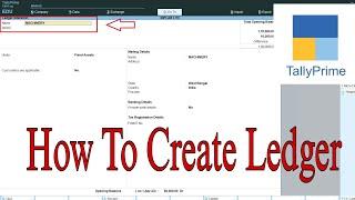 How to create Ledger In Tally Prime || Tutorial Video || @biplabdutta2002