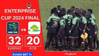 Kabras Sugar vs KCB Rugby Enterprise Cup 2024 Final