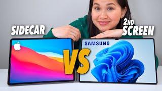 Galaxy Tab S8 Ultra VS M1 iPad Pro: 2nd Screen & Sidecar