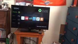 my new Seiki 32 inch flat screen TV from HH Greg un boxing set up