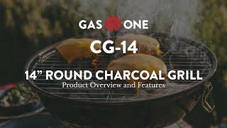 GasOne 14" Round Charcoal Grill  (Model No. CG-14)