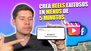 Te ENSEÑO a crear REELS que te harán GANAR mucho DINERO en FACEBOOK