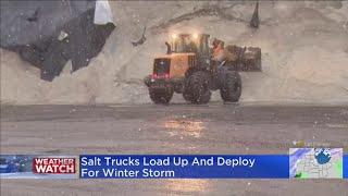 Salt Trucks Load Up, Deploy For Winter Storm