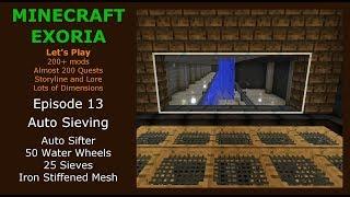 Minecraft Exoria Ep 13 Auto Sieving