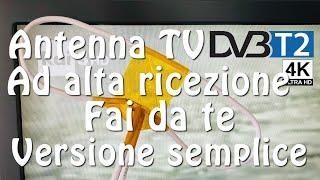 Antenna TV 4K UHD DVB T2 - Anti 5G - Fai Da Te