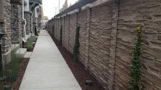 Chisel Stone Precast Fence Showcase | American Precast Concrete