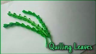 How To Make Quilling Leaves With Comb || Quilling Leaf Design || Quilling Paper Art