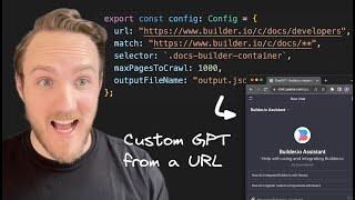 Create a custom GPT from a URL in 2 minutes