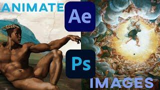 Create ANIMATED MASTERPIECE Visualizers !  Adobe Photoshop to After Effects Workflow !