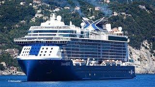 Celebrity EDGE | maiden call at Santa Margherita (Italy) in a beautiful bay | 4K-Video