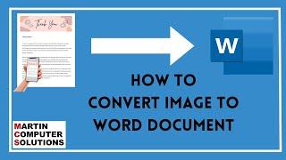 How to convert image to a Word Document