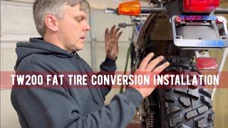 bradley performance products/TW200 Fat Tire Conversion Installation