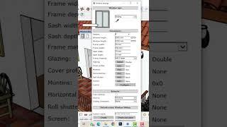 Making window using window builder plugin in Sketchup.             #sketchup #architecture