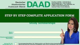 How to fill DAAD Application form to win DAAD Scholarship/ EPOS Scholarship/