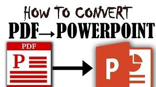 How to convert pdf files to Powerpoint online 2015 (free and without software )