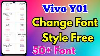 how to change font style in vivo y01 | vivo y01 font style change