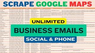 Scrape Google Maps Data with Business Emails | Best Google Maps Scraper