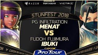 PG Infiltration (Menat) vs Fudoh Fujimura (Ibuki) - Stunfest 2018 Grand Finals - CPT 2018