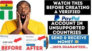 How To Create a VERIFIED PayPal Account In Ghana, Nigeria (NEW METHOD)| Link Credit/Visa Cards